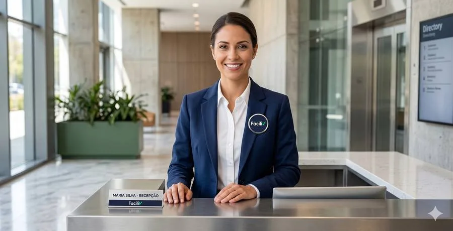 Recepcionista corporativa da FaciliV